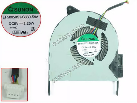 SUNON EF50050S1-C330-S9A Cooling Fan DC 5V 2.25W 4-wire 