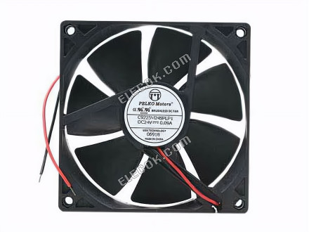 PELKO C9225M24SPLP1 Server - Square Fan sq92x92x25, 2W, DC 24V 0.09A 2-wire 