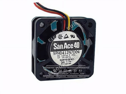 Sanyo 9PH0412N7D04 12V 0.26A 3wires Cooling Fan 