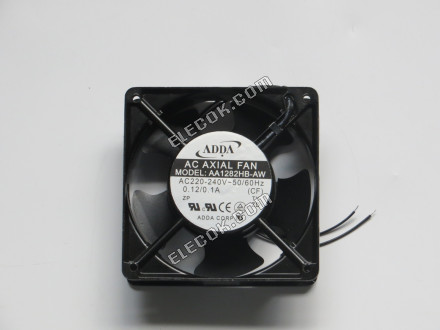 ADDA AA1282HB-AW 220/240V 0.12/0.1A 2wires Cooling Fan, refurbished 