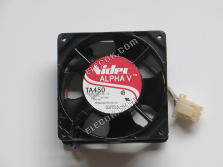 Nidec A28678-89 230V 0,13/0,105A 5 fios ventoinha, recondicionado 