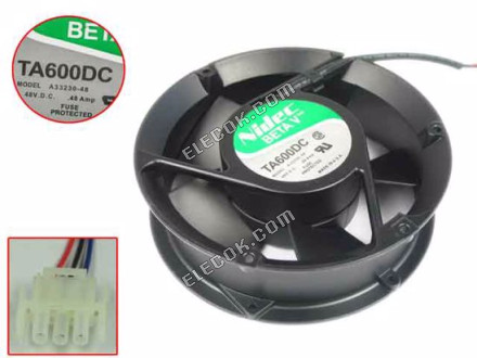 Nidec A33230-48 48V 0.48A 5wires cooling fan 