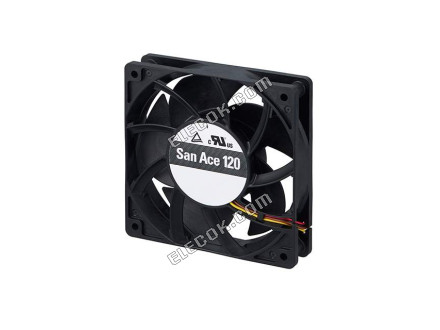 9GA1248S4001 Sanyo Denki ファン軸方向120X25.4MM 48VDC 線3 線リード