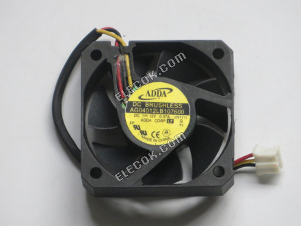 ADDA AG04012LB107600, G 12V 0.7A 3wires cooling fan 