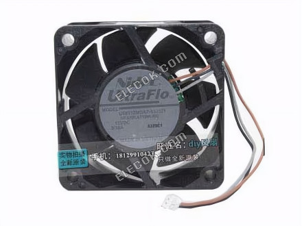 Nidec U60T12MUA7-53J321 12V 0,16A 3fios Ventoinha 