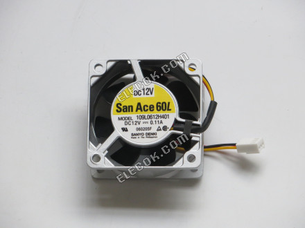 Sanyo 109L0612H401 12V 0.11A 1.32W Cooling Fan 