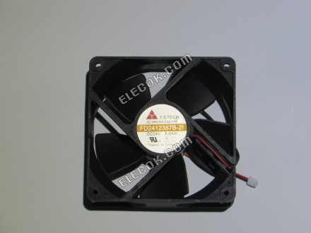 Y.S TECH FD2412387B-2I 24V 8.64W 2wires Cooling Fan 