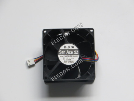 Sanyo Denki 9G0912P1G081 サーバー- 正方形ファン12V1.1A, sq90x90x38mm, 4W 4線