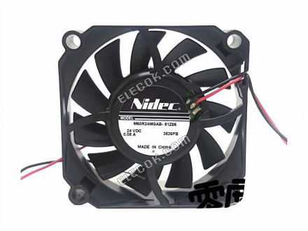 NIDEC M60R24MGAB-51Z85 24V 0.08A 2wires Cooling Fan 