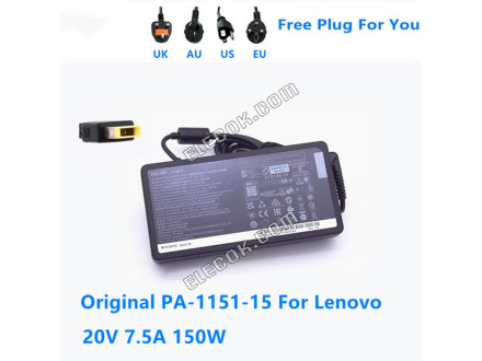 PA-1151-15 20V 7.5A 150W SA11B49006 5A10V03259 AC Adapter For Lenovo Laptop Power Supply Charger 