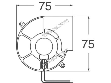 Sunon PMB1275PNB1-A 2 12V 0.3A 3.6W 2線冷却ファン