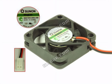 Sunon MB40100V2-000U-A99 5V 0.18A 0.9W 2wires Cooling Fan 