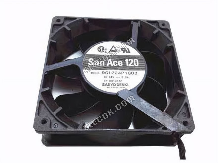 Sanyo Denki 9G1224P1G03 24V 0.50A 4wires fan 