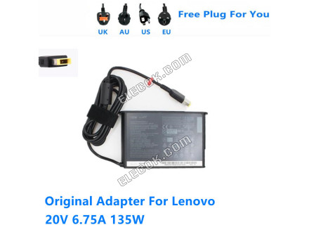 ADL135SDC3A 20V 6,75A 135W ADL135SLC3A VEKSELSTRøM Adapter Til Lenovo Thinkpad Bærbar Computer Strømforsyning Charger 