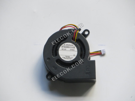 TOSHIBA SF5020RH12-03E 12V 210mA 3 kablar Kylfläkt 