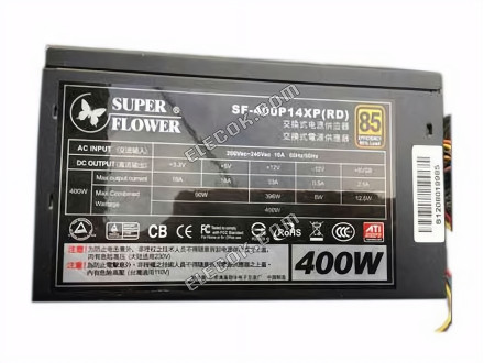 Super Flower SF-400P14XP Server - Strømforsyning 400W, SF-400P14XP RD, Brugt 