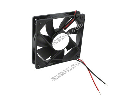 Qualtek FAD1-12025DHJW12 24V 0.19A 4.56W 2wires Cooling Fan 