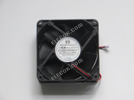 PELKO K1238X24BPCB1B-7 DC24V 1.207A 2wires cooling fan 
