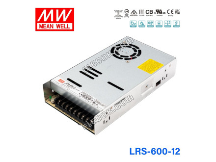 Mean Well LRS-600-12 Fonte De Alimentação 600W 12V 