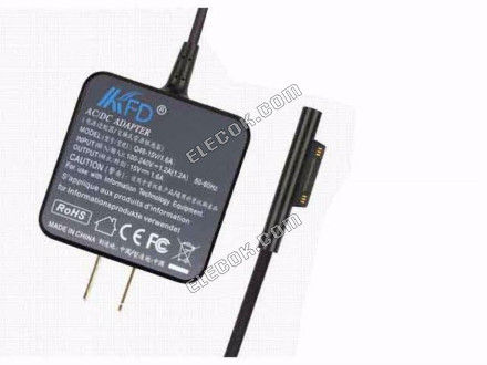 KFD Q46-15V/1.6A AC Adapter 5V-12V 12V 3.6A, Surface Pro, US 2P 