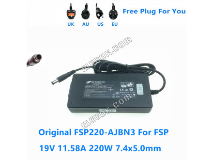 FSP FSP220-AJBN3 19V 11.58A 220W 7.4*5.0mm AC Switching Power Adapter For Power Supply Charger 