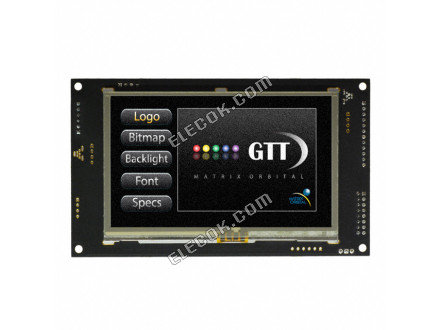 GTT43A-TPR-BLS-B0-H1-CU-V5 Matrix Orbital TFT Displays &amp; Accessories 4.3" TFT Touch USB,5V, 250nit
