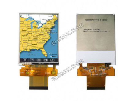 NHD-2.4-240320SF-CTXI#-FT1 Newhaven Display Intl Resistief Graphic Lcd-scherm Module Transmissief Rood, Groen, Blauw RGB TFT - Gekleurd Parallelle Interface, 16-Bit RGB 2,4" 60.96mm 240 x 320 