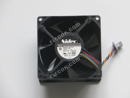 Nidec M35556-35DEL8F 12V 1.0A 4 drähte kühllüfter 