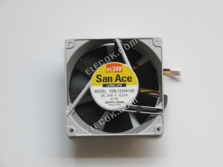 Sanyo 109L1224H182 24V 0.21A 5.04W 3wires Cooling Fan 