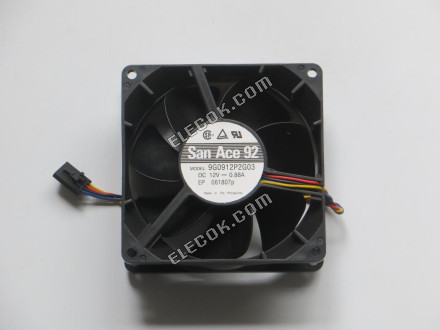 Sanyo 9G0912P2G03 12V 0,88A 4 kablar kylfläkt 