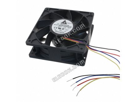 DELTA QFR1224GHE-SP01 24V 0.94A 22.5W 4wires Cooling Fan 