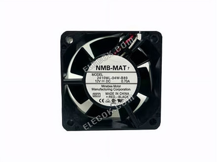 NMB 2410ML-04W-B89 6025 6cm 12V 0.70A 3 tråd velocimetry dobbelt kugleleje ventilator 