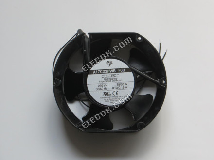 COSTECH A17C23HWB F00 230V 50/60HZ 35/30W 0,23/0,18A 2 καλώδια ανεμιστήρας ψύξης, ανανεωμένο 