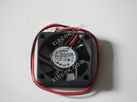 ADDA AD0405MS-G70 5V 0.11A 550mw 2wires Cooling Fan 