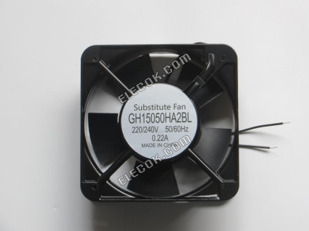 Guo Heng GH15050HA2BL 220/240V 50/60Hz 0,22A 2 kablar Kylfläkt utan kontakt, ersättning 