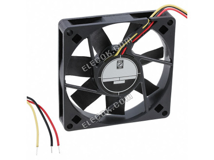 Orion OD8015-12MS02A 12V 3 ledninger Køleventilator 