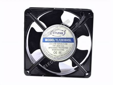 XYLFAN YL12038HSL 220/240V 0,12A 2 drähte Kühllüfter 