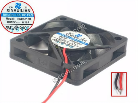 XFAN RDH5010B 12V 0,16A 2 καλώδια ανεμιστήρας ψύξης 