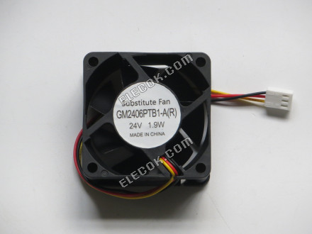 SUNON GM2406PTB1-A R 24V 1.9W 3wires Cooling Fan with alarm function, substitute 