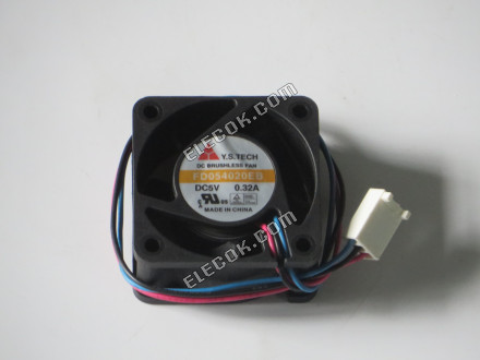 Y.S.TECH FD054020EB 5V 0,32A 3 σύρματα ανεμιστήρας ψύξης 