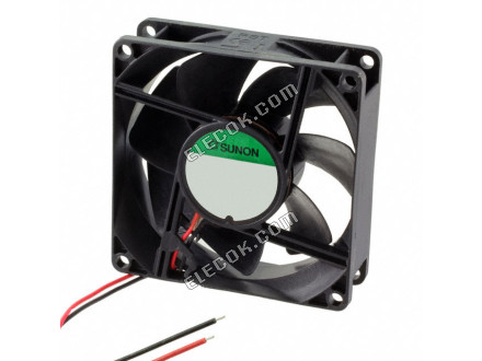 GE80254B1-000U-AE9 Sunon FAN 80X25MM 48VDC IP68 60CFM 2 Wire Leads 