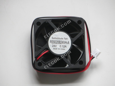 RUNDA RS5020B24VH-A RS5020B24VHA 24V 0.12A 2wires Cooling Fan, substitute 