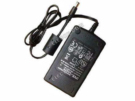 DVE DSA-0421S-051 AC Adapter - NEW Original 5V 4A, 3.5/1.35mm, C14, Used 