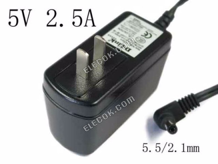 D-Link AF1805-N CA Adapter - NUEVO Original 5V 2,5A, 5,5/2.1mm, US 2-Pin 