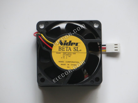 Nidec 6025 24V 0.1A D06T-24TU 62B 3wires 