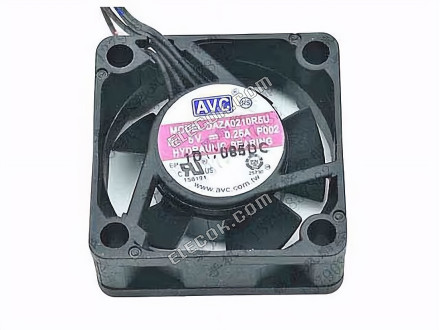 AVC DAZA0210R5U Server - Square Fan P002, DC 5V 0.25A 4-wire 