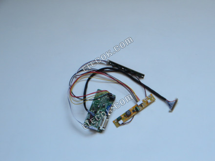 Driver Board for LCD CHIMEI INNOLUX M170EGE-L20 with VGA and DVI function, replacement 