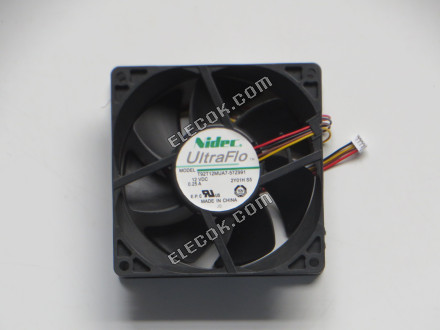 Nidec T92T12MUA7-57Z991 12VDC 0.25A 4線冷却ファン