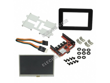 SK-FT843-ADAM-B 4D Systems Pty Ltd Resistive Graphic Lcd Display Module Transmissive Red, Green, Blue RGB TFT - Color SPI 4.3" 109.22mm 480 x 272 
