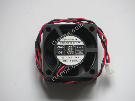 DWPH EFS-04D12M 12V 0.12A 2wires Cooling Fan 